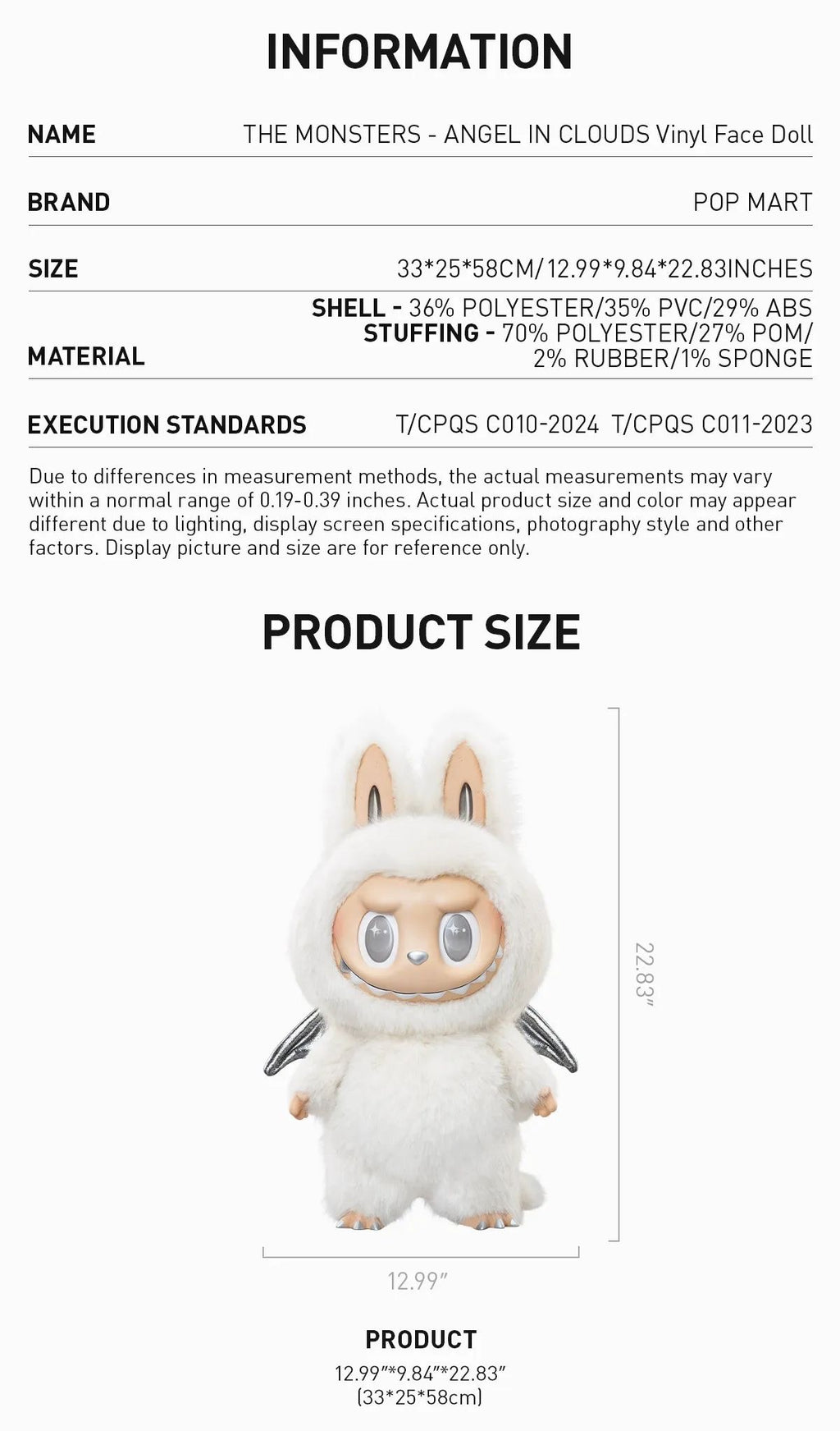 Labubu Limited Zimomo Angel In Clouds