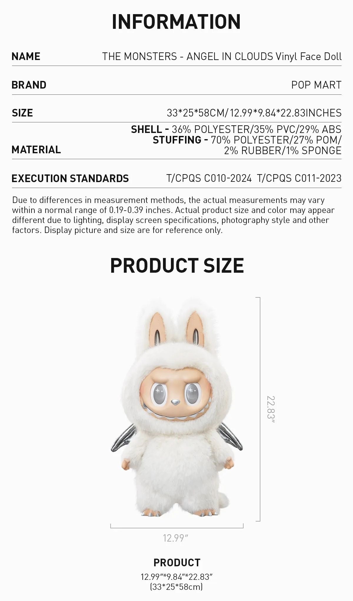 Labubu Limited Zimomo Angel In Clouds
